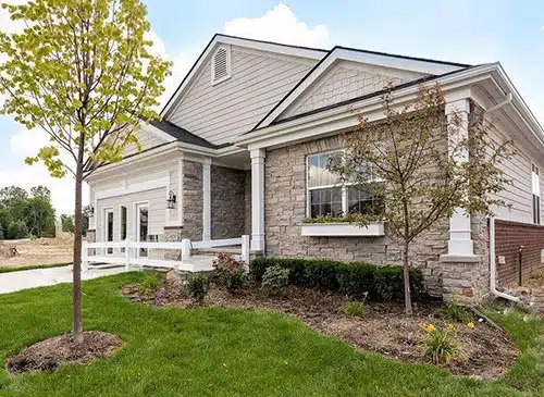 A Large Lawn In Front Of A House